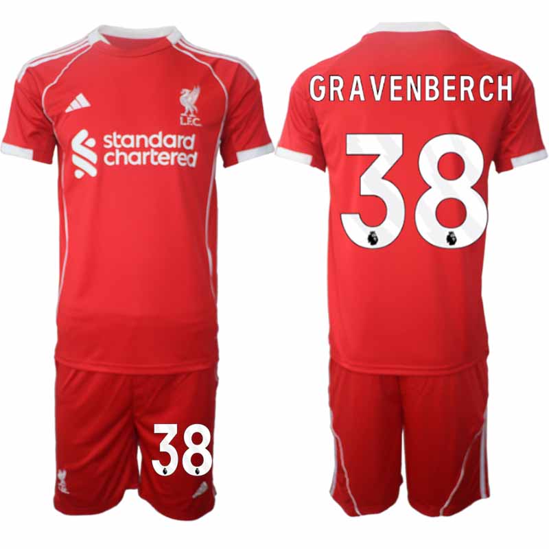 Fotbollströjor Herr Liverpool Hemmatröja 2025/26 med tryck Ryan Gravenberch 38