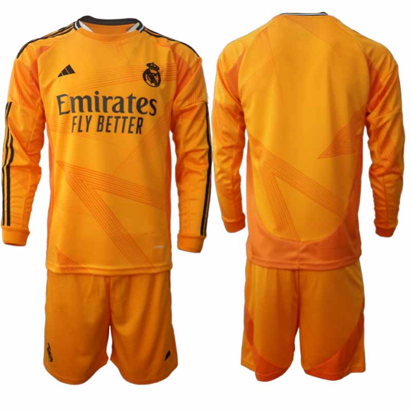 Köp Fotbollströjor Herr Real Madrid Bortatröja 2024/25 Långärmad Fotbollsset