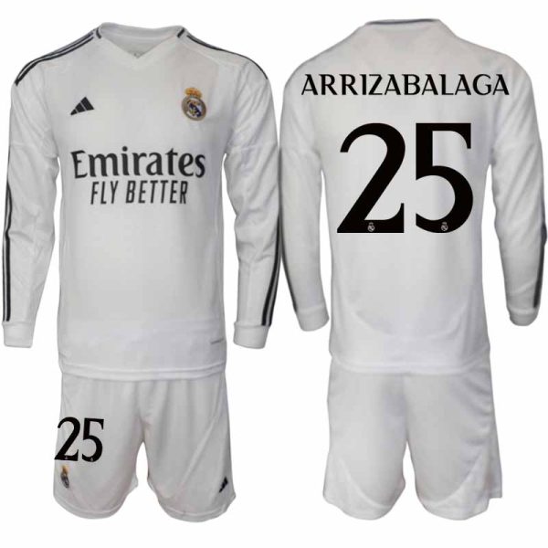 Billiga Fotbollströjor Herr Real Madrid Hemmatröja 2024/25 Fotbolls Set Kepa Arrizabalaga 25