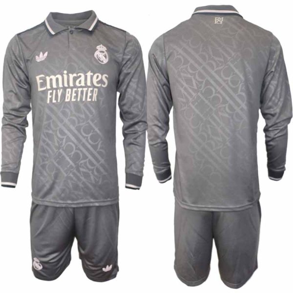 Billiga Fotbollströjor Herr Real Madrid Tredjetröja 2024/25 Långärmad Set