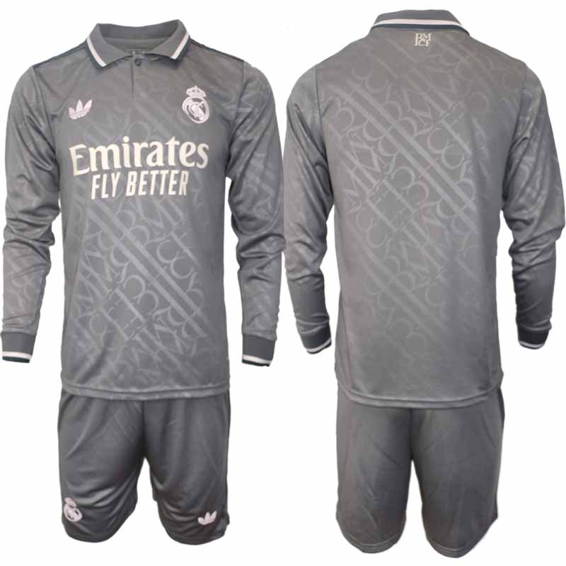 Billiga Fotbollströjor Herr Real Madrid Tredjetröja 2024/25 Långärmad Set
