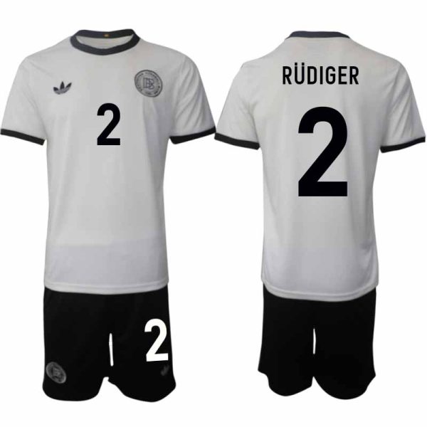 Fotbollströja med namn Antonio Rüdiger 2 Tyskland Hemmatröja 2025/26