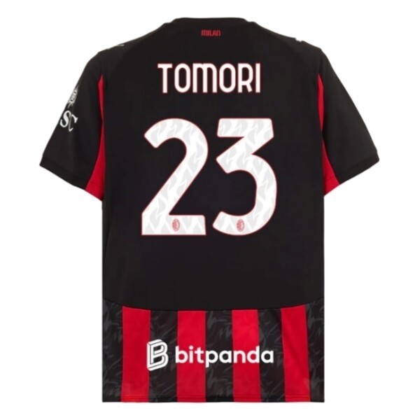 Billiga Fotbollströjan Herr AC Milan Hemmatröja 2025/26 Fikayo Tomori 23