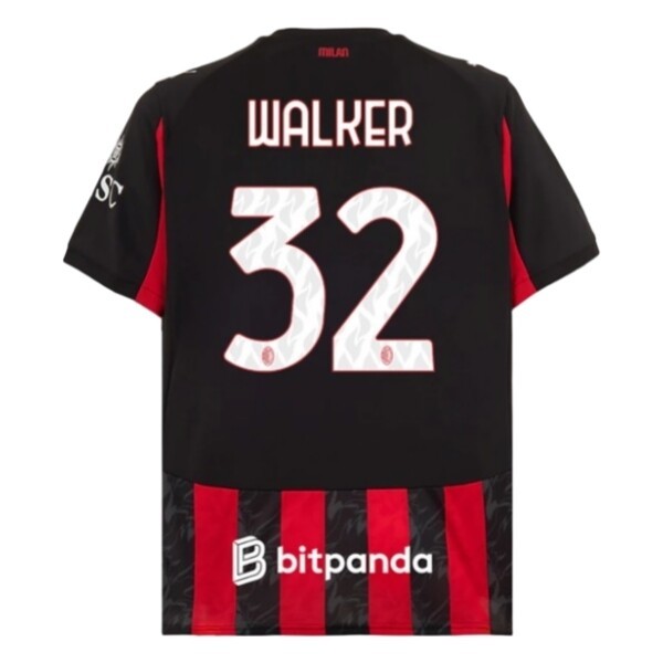 Billiga Fotbollströjor Herr AC Milan Hemmatröja 2025/26 Kyle Walker 32