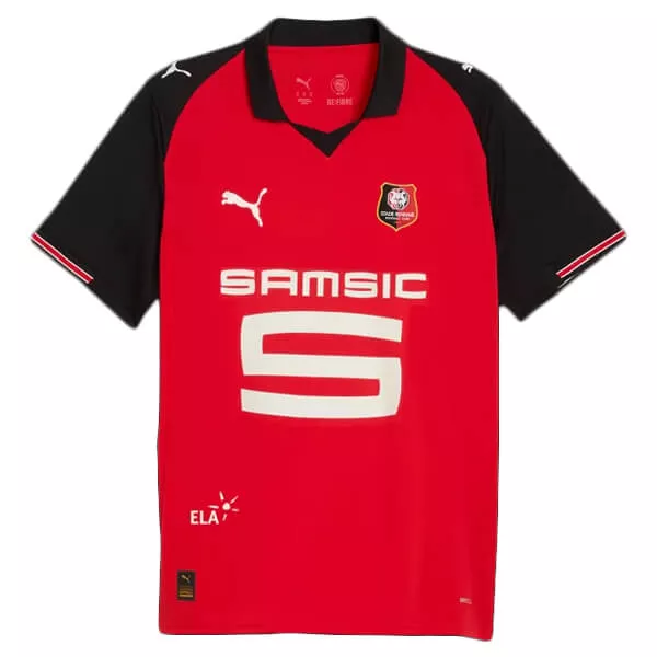 Fotbollströjor Billigt Herr Stade Rennais Hemmatröja 2025/26 Kortärmad