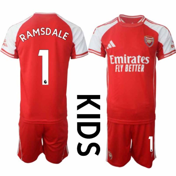 Billiga Fotbollströjor Barn Arsenal Hemmatröja 2025/26 Aaron Ramsdale 1