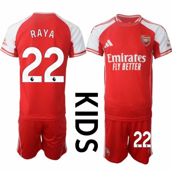 Billiga Fotbollströjor Barn Arsenal Hemmatröja 2025/26 David Raya 22
