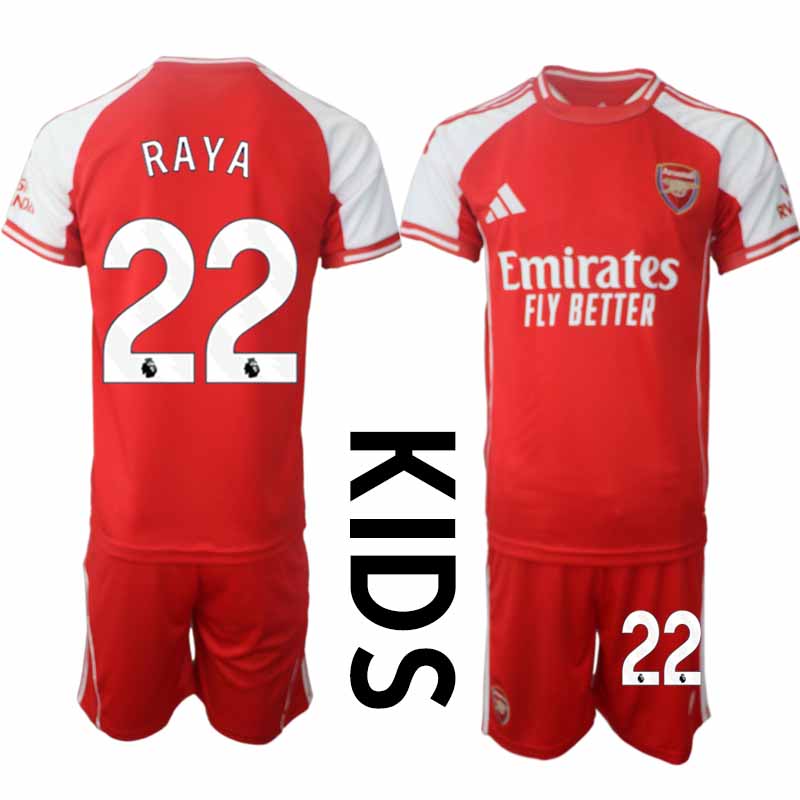 Billiga Fotbollströjor Barn Arsenal Hemmatröja 2025/26 David Raya 22