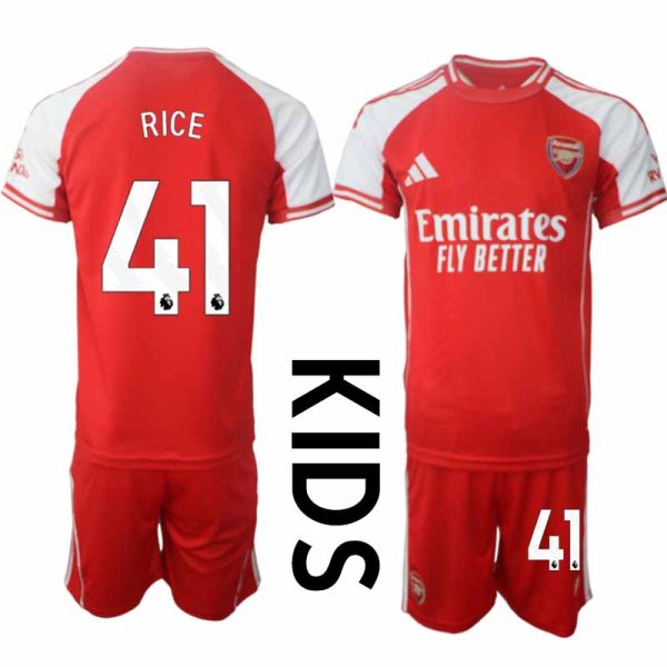 Billiga Fotbollströjor Barn Arsenal Hemmatröja 2025/26 Declan Rice 41