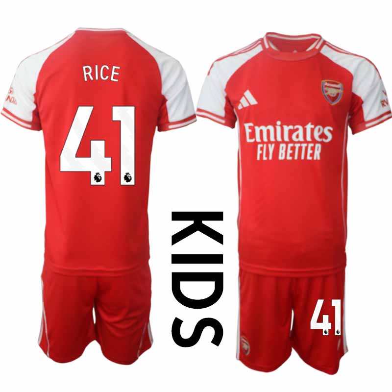 Billiga Fotbollströjor Barn Arsenal Hemmatröja 2025/26 Declan Rice 41