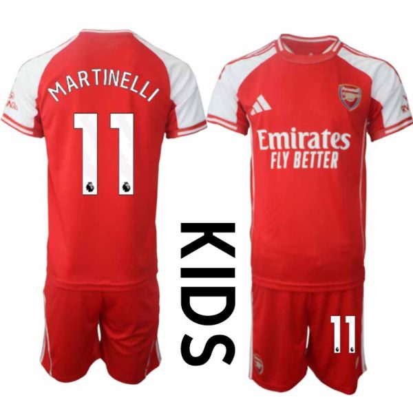 Billiga Fotbollströjor Barn Arsenal Hemmatröja 2025/26 Gabriel Martinelli 11