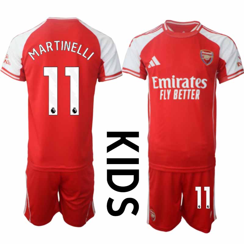 Billiga Fotbollströjor Barn Arsenal Hemmatröja 2025/26 Gabriel Martinelli 11