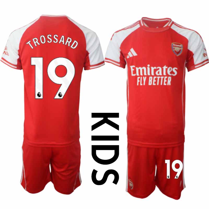 Billiga Fotbollströjor Barn Arsenal Hemmatröja 2025/26 Leandro Trossard 19
