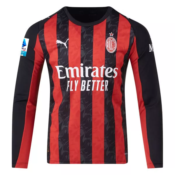 Billiga Fotbollströjor Herr AC Milan Hemmatröja 2025/26 Långärmad