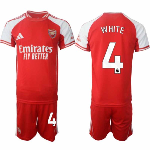 Fotbollströja med namn Ben White #4 Herr Arsenal Hemmatröja 2025/26