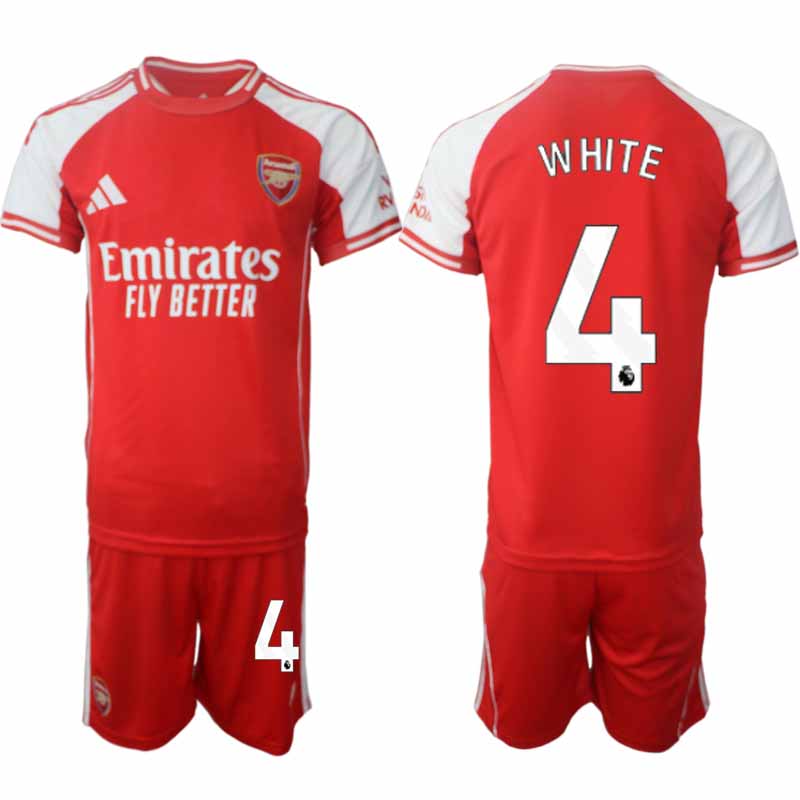 Fotbollströja med namn Ben White #4 Herr Arsenal Hemmatröja 2025/26
