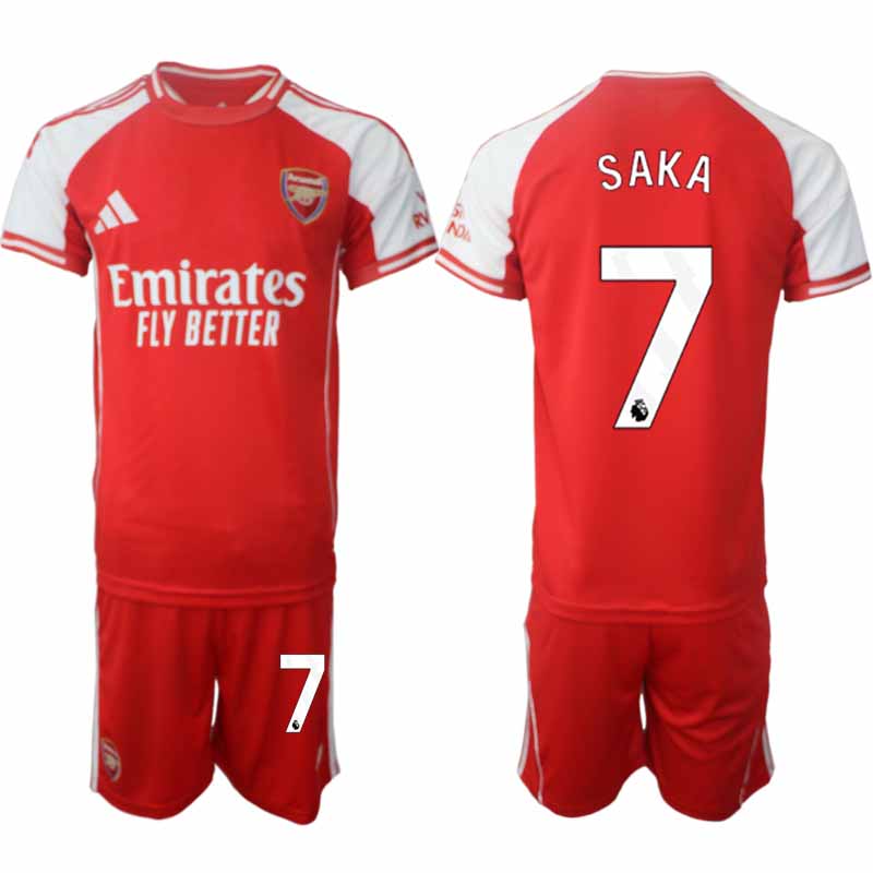 Fotbollströja med namn Bukayo Saka #7 Herr Arsenal Hemmatröja 2025/26