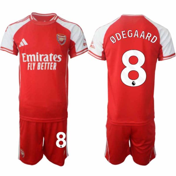 Fotbollströjor med tryck Martin Ødegaard 8 Arsenal Hemmatröja 2025/26