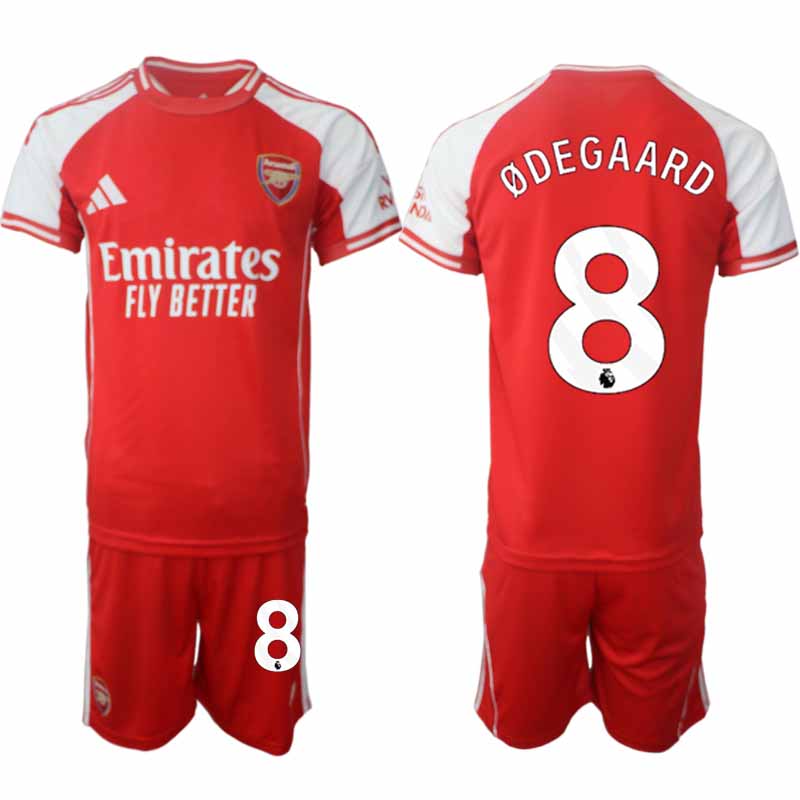 Fotbollströjor med tryck Martin Ødegaard 8 Arsenal Hemmatröja 2025/26