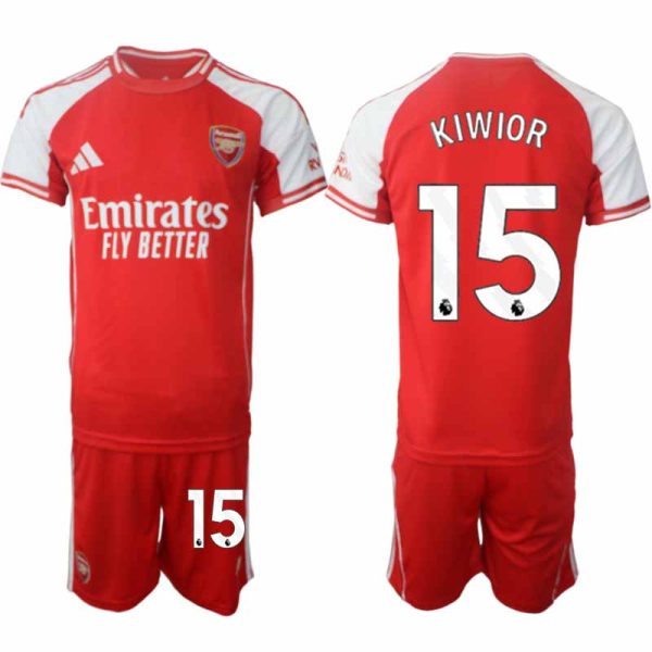 Herr Fotbollströja med namn Jakub Kiwior 15 Arsenal Hemmatröja 2025/26