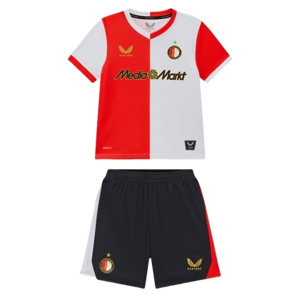 Billiga Fotbollströjor Barn Feyenoord Hemmatröja 2025/26 Fotbollsställ