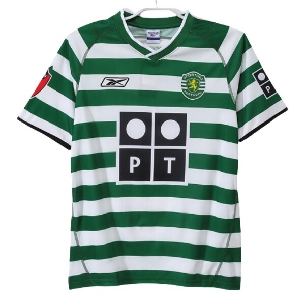 Billiga Fotbollströjor Sporting Lissabon Hemmatröja Retro 2003-2004