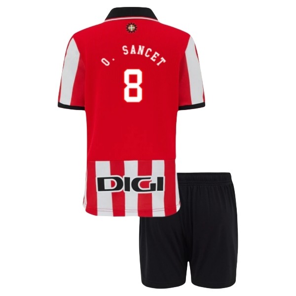 Billiga Fotbollströjor Barn Athletic Bilbao Hemmatröja 2025/26 Oihan Sancet 8