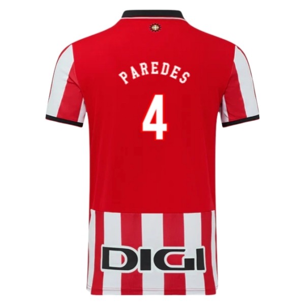 Billiga Fotbollströjor Athletic Bilbao Herr Hemmatröja 2025/26 Aitor Paredes 4