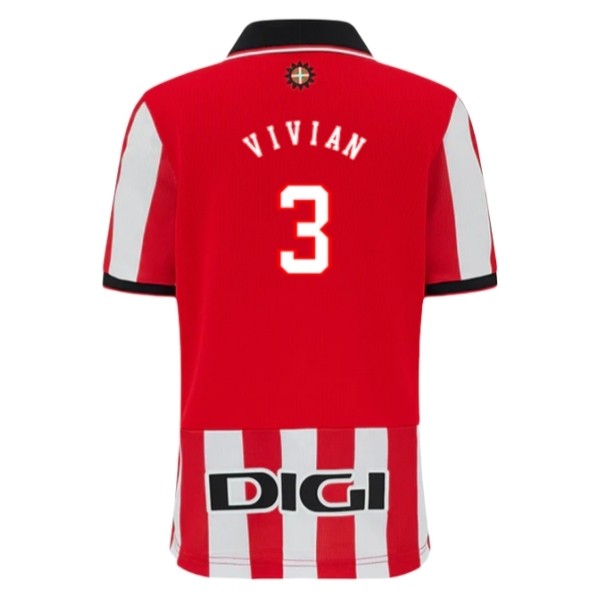 Billiga Fotbollströjor Athletic Bilbao Herr Hemmatröja 2025/26 Dani Vivian 3