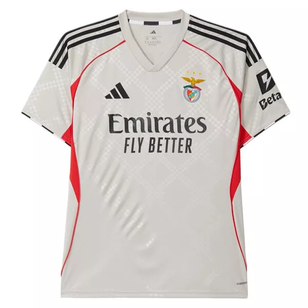 Billiga Fotbollströjor Herr SL Benfica Bortatröja 2025/26 Kortärmad