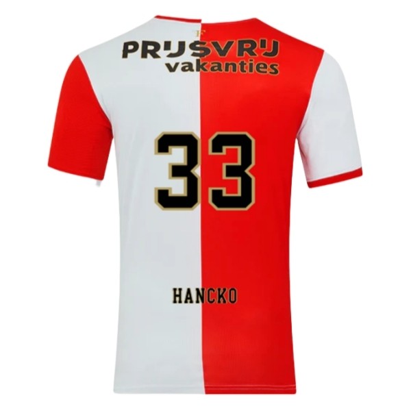Köpa Fotbollströjor Herr Feyenoord Hemmatröja 2025/26 Kortärmad Dávid Hancko 33