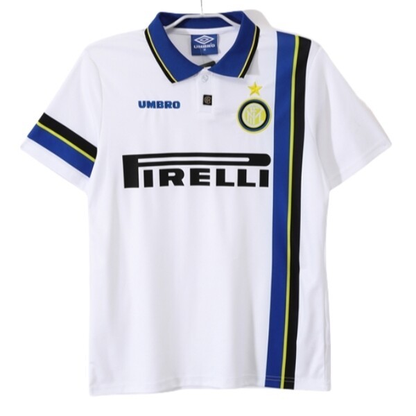 Billiga Fotbollströjor Herr Inter Milan Bortatröja Retro 1997-1998 Kortärmad