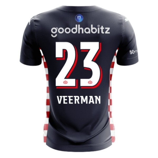 Fotbollströjor Billigt PSV Eindhoven Bortatröja 2025/26 Joey Veerman 23