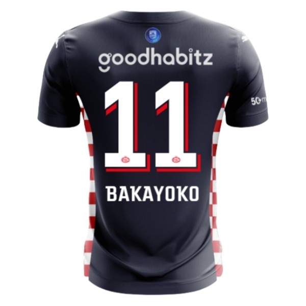 Fotbollströjor Billigt PSV Eindhoven Bortatröja 2025/26 Johan Bakayoko 11