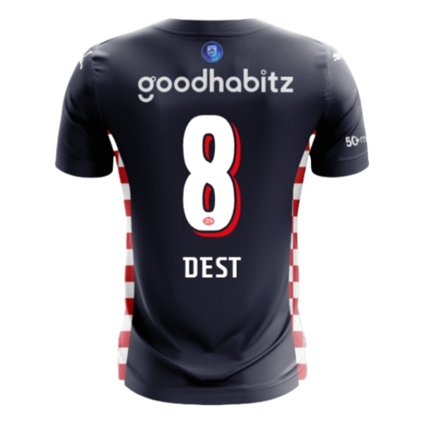 Fotbollströjor Billigt PSV Eindhoven Bortatröja 2025/26 Sergiño Dest 8