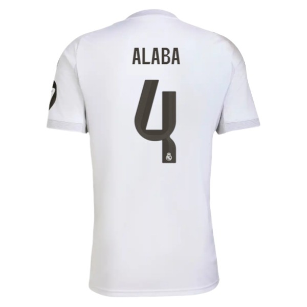 Fotbollströjor Billigt Real Madrid Hemmatröja 2025/26 Kortärmad David Alaba 4