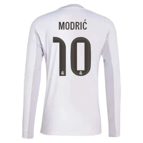 Billiga Fotbollströjor Real Madrid Hemmatröja 2025/26 Långärmad Luka Modrić 10