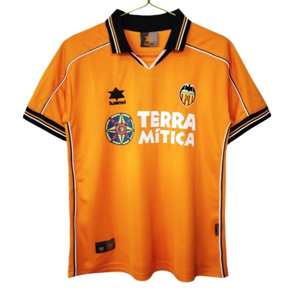 Billiga Fotbollströjor Herr Valencia CF Bortatröja Retro 1999-2000