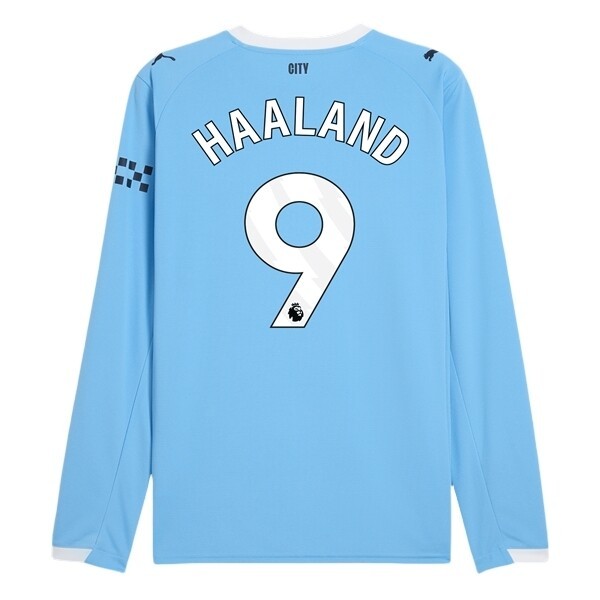Matchtröjor Fotboll Herr Manchester City Hemmatröja 2025/26 Erling Haaland 9