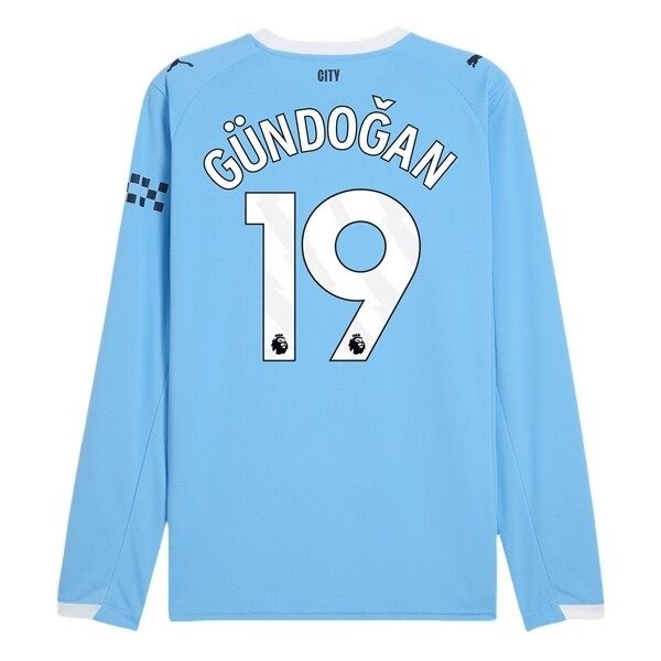 Fotbollströjor Herr Manchester City Hemmatröja 2025/26 Långärmad Ilkay Gündoğan 19
