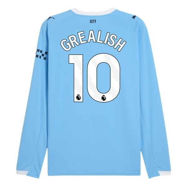Fotbollströjor Herr Manchester City Hemmatröja 2025/26 Långärmad Jack Grealish 10