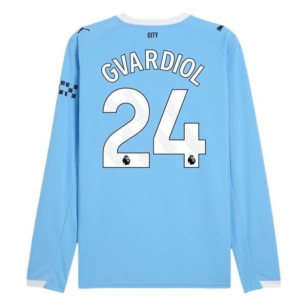 Fotbollströjor Herr Manchester City Hemmatröja 2025/26 Långärmad Joško Gvardiol 24