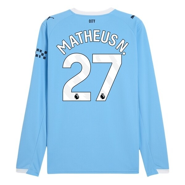 Fotbollströjor Billigt Herr Manchester City Hemmatröja 2025/26 Matheus Nunes 27