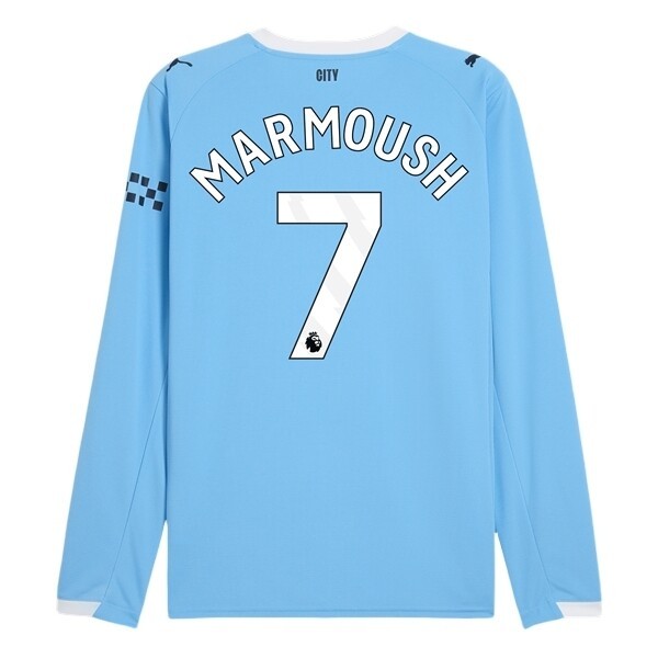 Matchtröjor Fotboll Herr Manchester City Hemmatröja 2025/26 Omar Marmoush 7