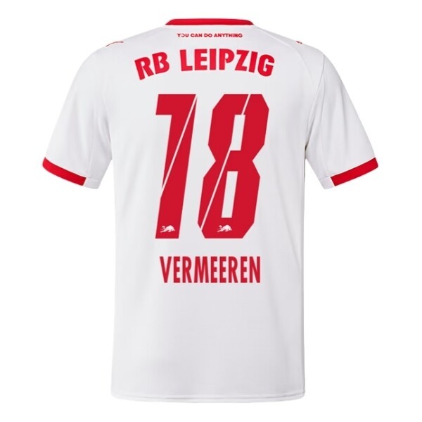 Fotbolls Matchtröjor RB Leipzig Hemmatröja 2025/26 Arthur Vermeeren 18