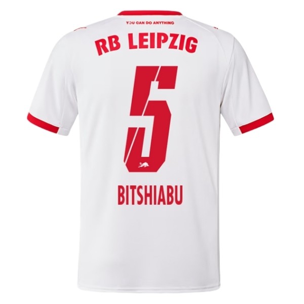 Fotbolls Matchtröjor RB Leipzig Hemmatröja 2025/26 Kortärmad El Chadaille Bitshiabu 5