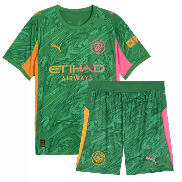 Fotbollsset Barn Manchester City Målvakt Hemmatröja 2025/26