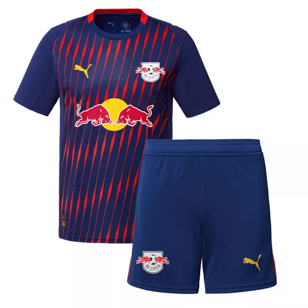 Billiga Fotbollströjor Barn RB Leipzig Bortatröja 2025/26 Fotbollsset