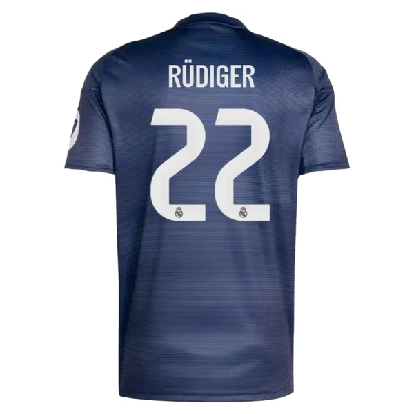 Fotbollströja med namn Antonio Rüdiger 22 Real Madrid Herr Bortatröja 2025/26