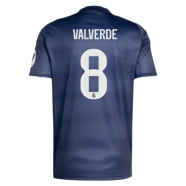 Fotbollströja med namn Federico Valverde 8 Real Madrid Herr Bortatröja 2025/26